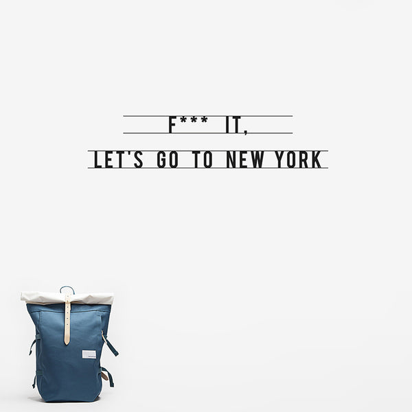 Let's go to New York decal