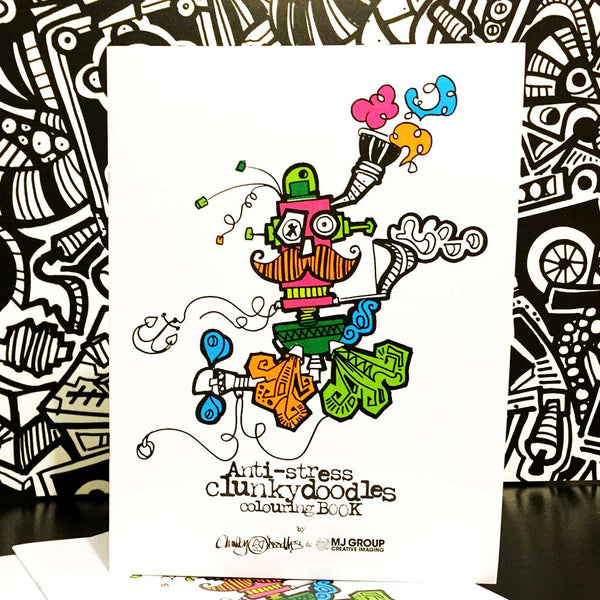 Grown-up Colouring Book from Clunkydoodles