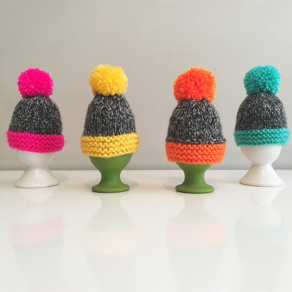 Knitted Egg Cosy – New Colours