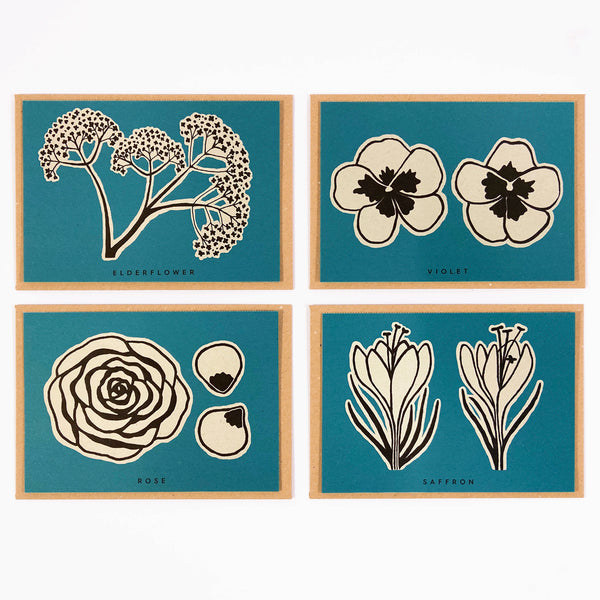 Flower Recipe Notecards