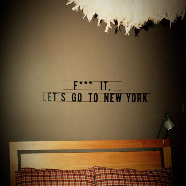 Let's go to New York decal