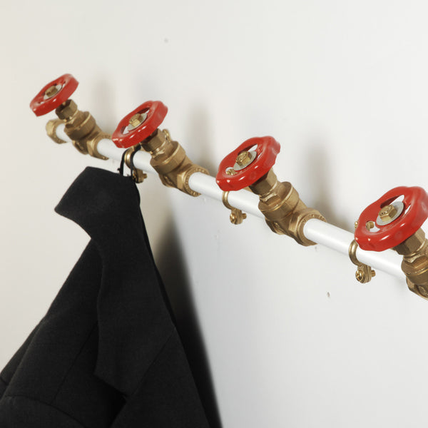 Pipework Coat Rack - White