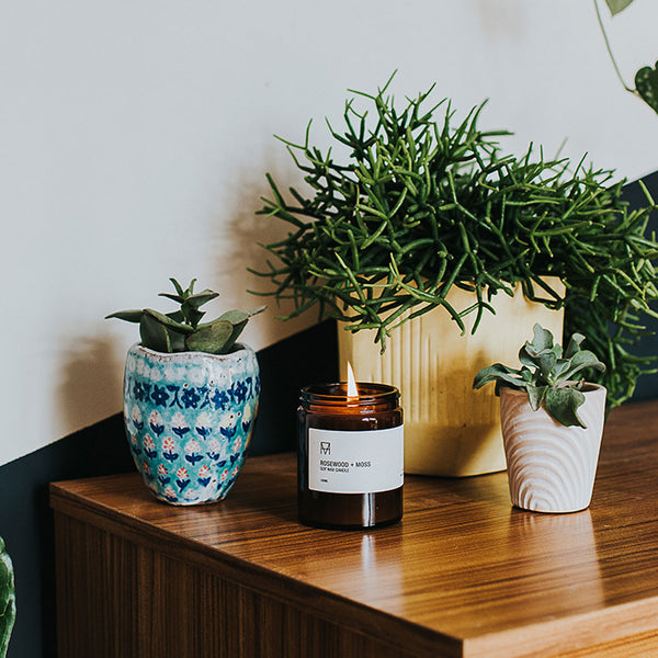 Rosewood & Moss Soy Wax Candle